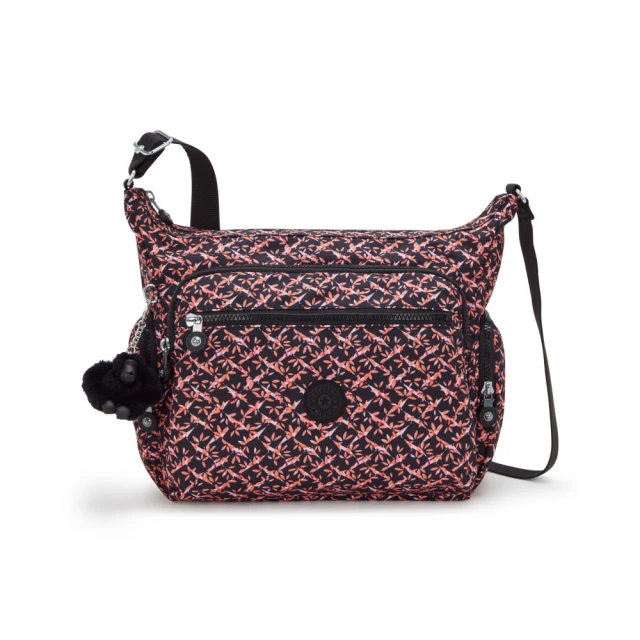 【KIPLING官方旗艦館】『牛角包』簡約霧灰藍多袋實用側背包-GABB 歷史價格詳細信息