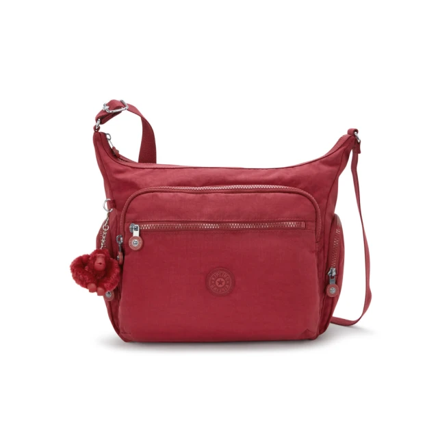 【KIPLING官方旗艦館】『牛角包』時尚紅多袋實用側背包-GABB 歷史價格詳細信息