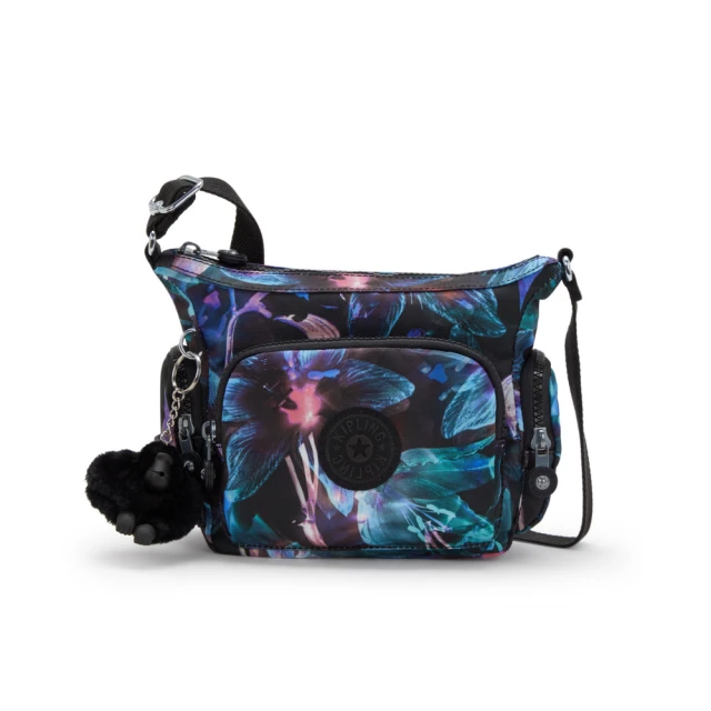 【KIPLING官方旗艦館】『牛角包』花束印花多袋實用側背包-GABBIE 歷史價格詳細信息