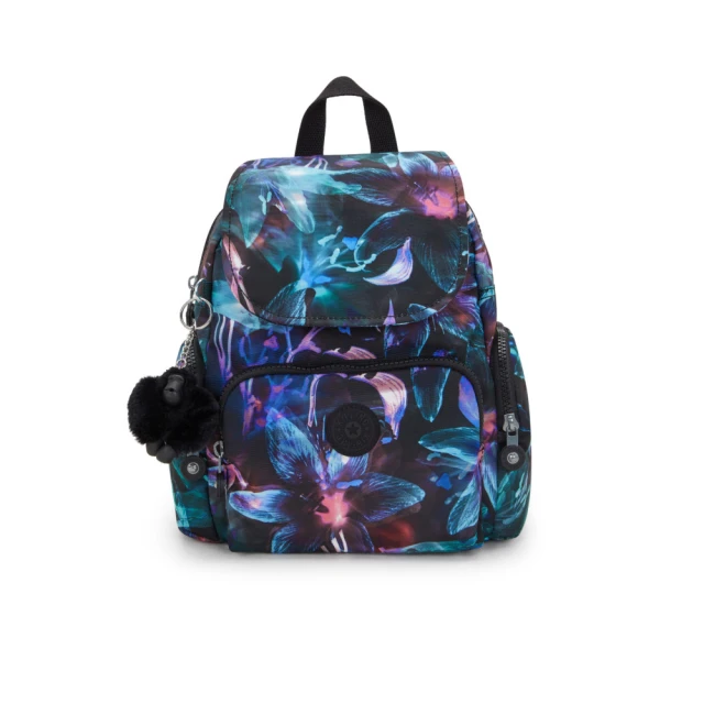 【KIPLING官方旗艦館】『猴子包』花束印花拉鍊掀蓋後背包-CITY PACK MINI 歷史價格詳細信息