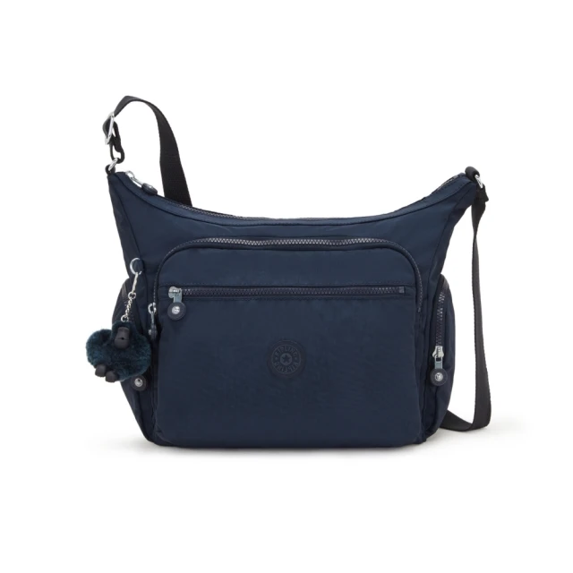 『牛角包』Kipling 霧藍手刷條紋小巧多層側背包-GABBIE MINI 歷史價格詳細信息