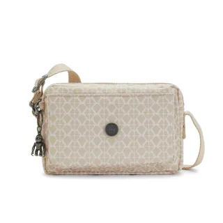 Kipling 溫柔粉菱格紋印花休閒後背包-DELIA COMPACT 歷史價格詳細信息
