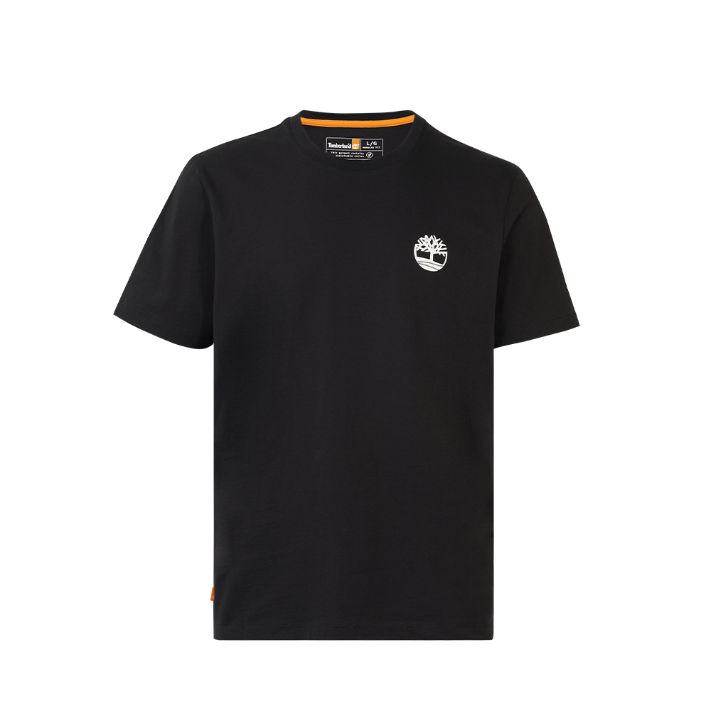 Timberland 男款黑色Knox River胸前樹形LOGO圓領毛衣|A5SDZ001 歷史價格詳細信息