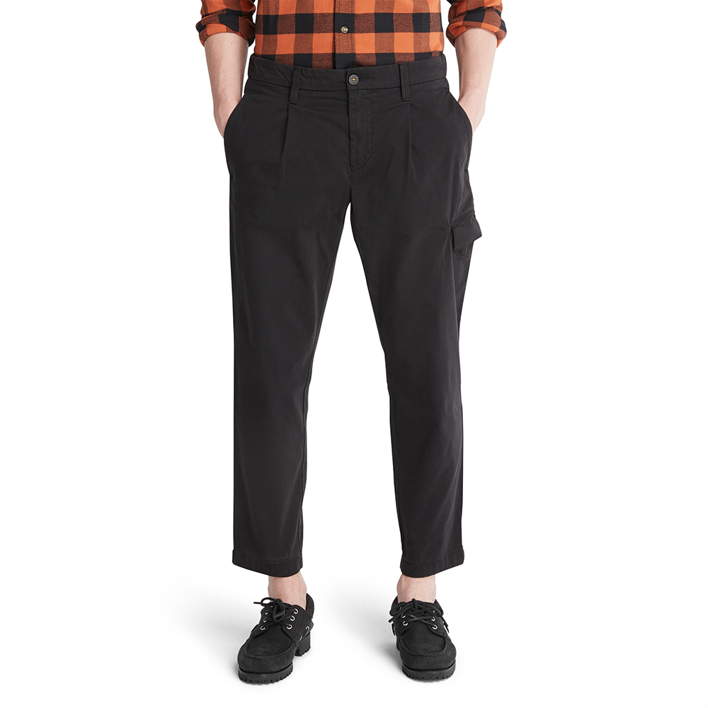 Timberland 男款黑色有機棉左胸Logo印花短袖T恤|A6DKU001 歷史價格詳細信息