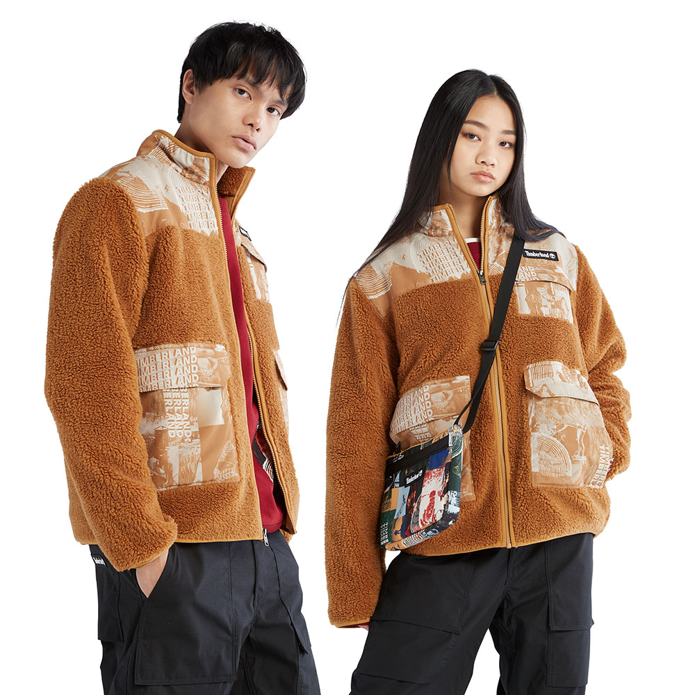 Timberland 中性款小麥色正面圖案短袖T恤|A5Z57P47 歷史價格詳細信息