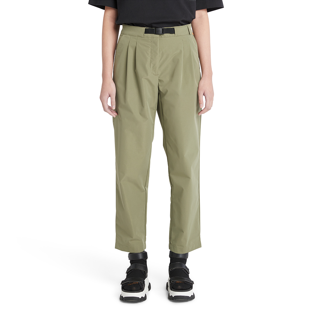 Timberland 女款灰綠色 Logo 短袖休閒T恤|A6AZP590 歷史價格詳細信息