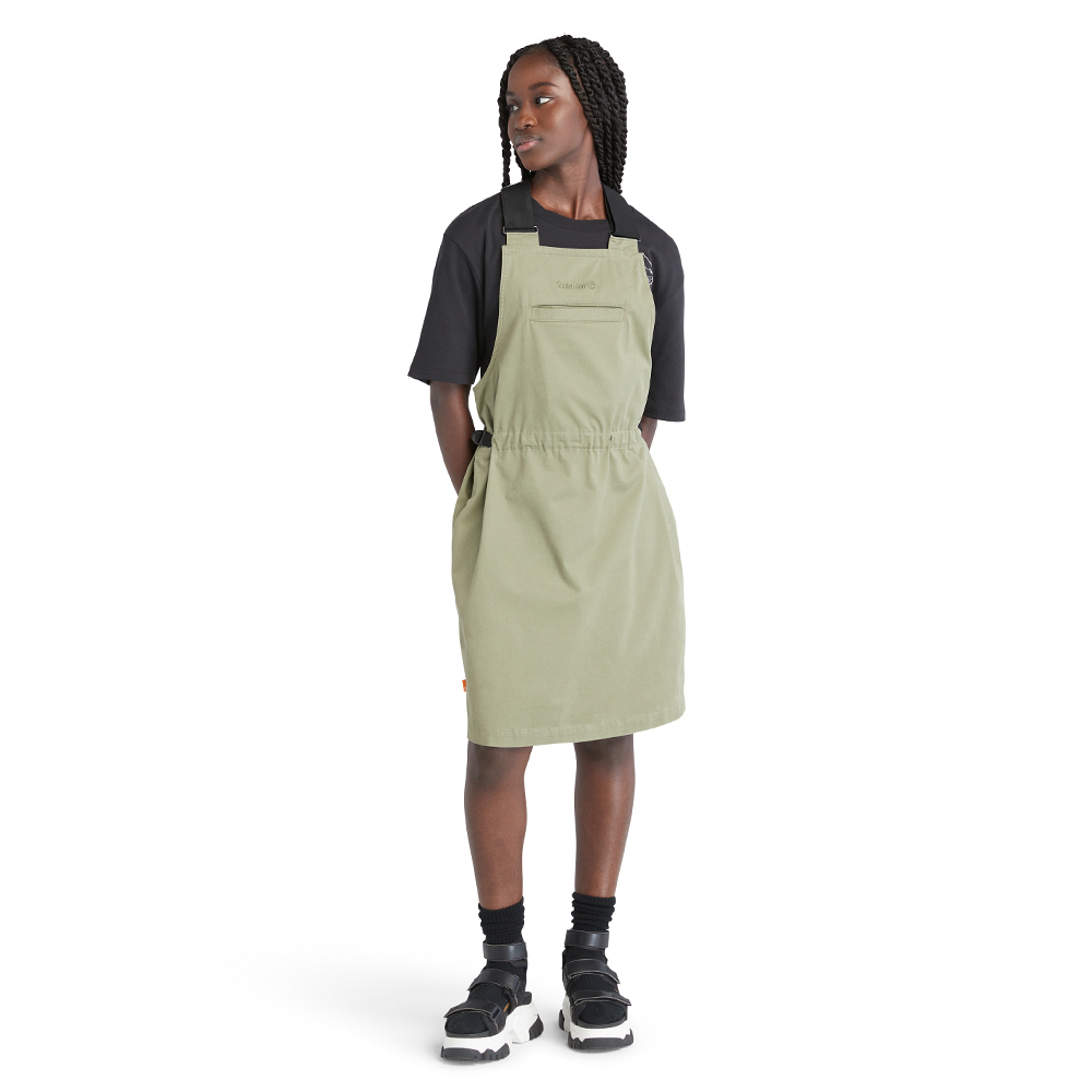 Timberland 女款灰綠色 Logo 短袖休閒T恤|A6AZP590 歷史價格詳細信息