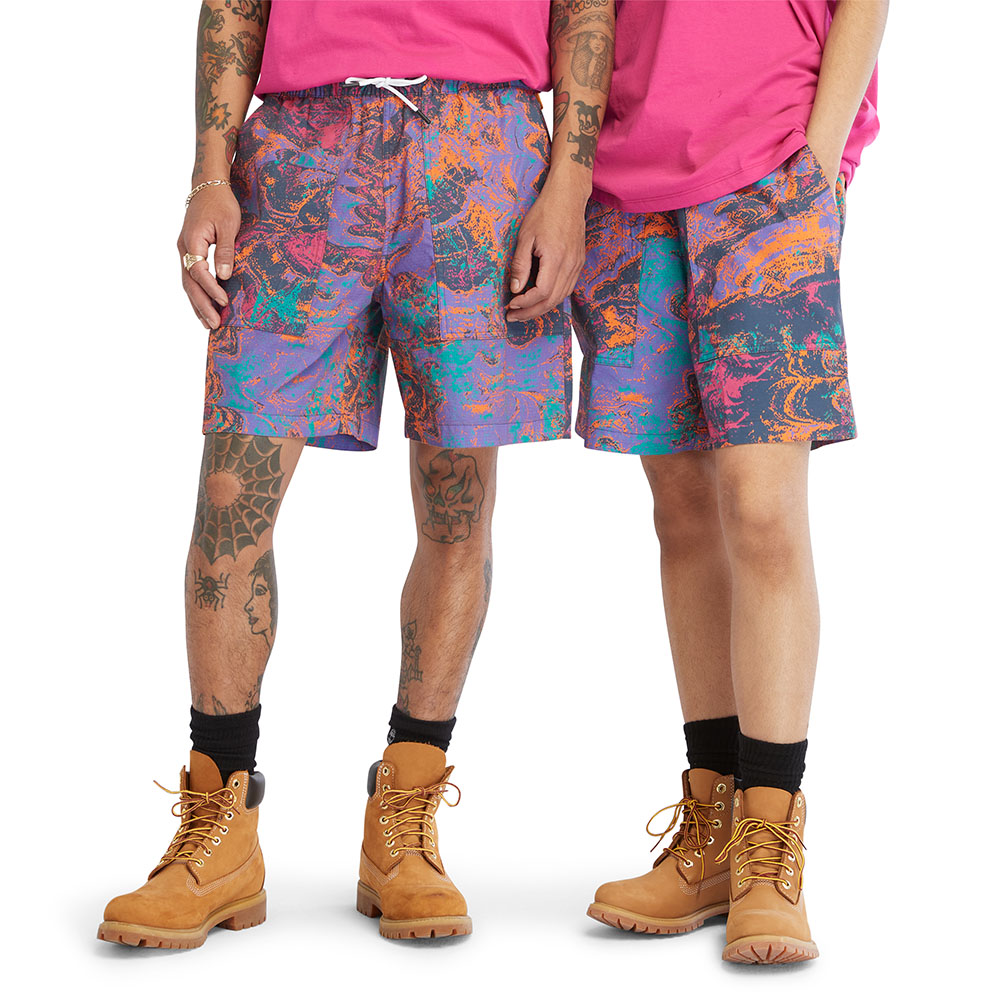 Timberland 中性繽紛印花休閒短褲|A6731DK4 歷史價格詳細信息
