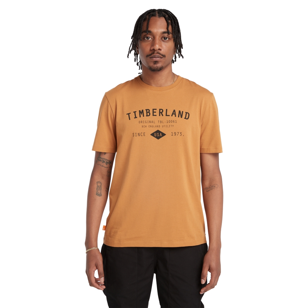 Timberland 女款小麥色短袖休閒T恤|A6ATEEH3 歷史價格詳細信息