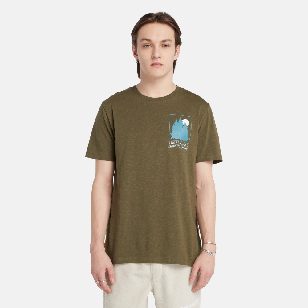 Timberland 男款綠色吸濕排汗短袖Polo衫|A2ND5EFO 歷史價格詳細信息