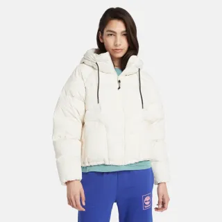 Timberland 女款白煙色線條LOGO連帽長袖上衣|A6AZ2V04 歷史價格詳細信息