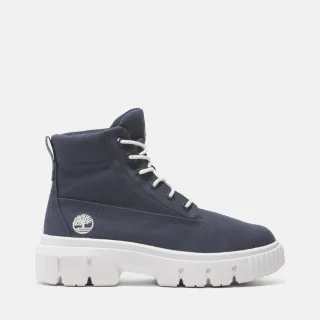 Timberland 中性款深藍色刺繡徽標厚磅短袖T恤|A5Z5U433 歷史價格詳細信息