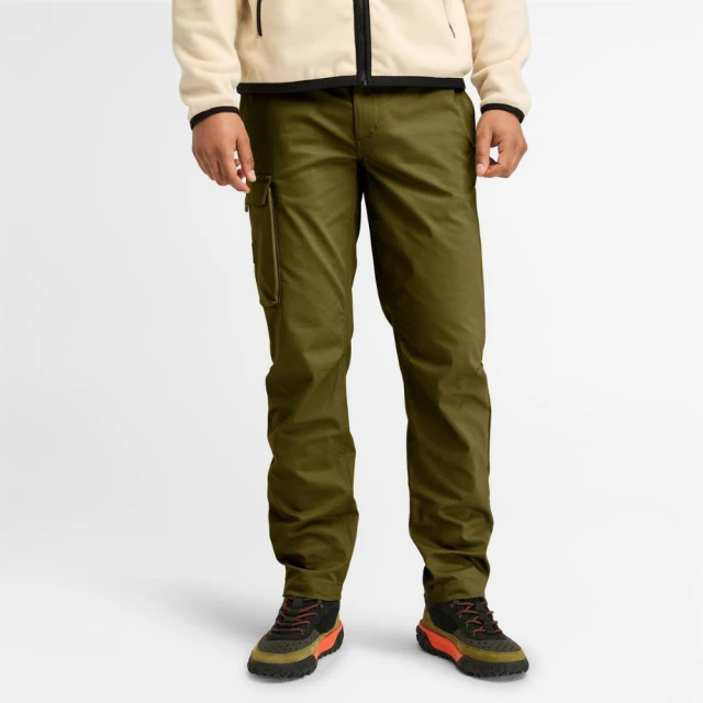 Timberland 男款橄欖綠色刷毛休閒卡其長褲|A6V32302 歷史價格詳細信息
