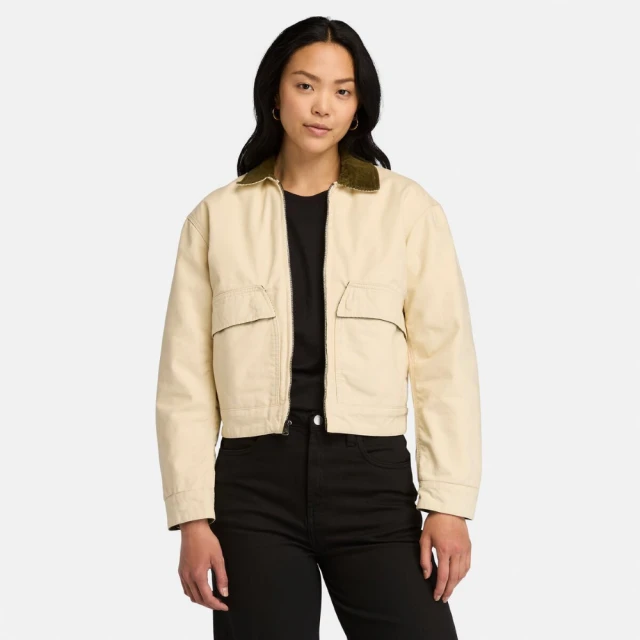 Timberland 女款象牙色Caps Ridge防水運動外套|A5XRUEFL 歷史價格詳細信息