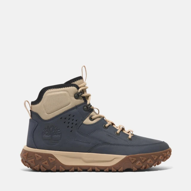 Timberland 中性款深藍色刺繡徽標厚磅短袖T恤|A5Z5U433 歷史價格詳細信息