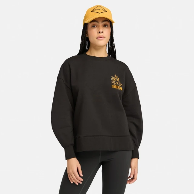 TIMBERLAND 圓領 長袖 大學T 內裏毛圈 立體印膠LOGO 男女款 男生上衣 男生衣著 歷史價格詳細信息