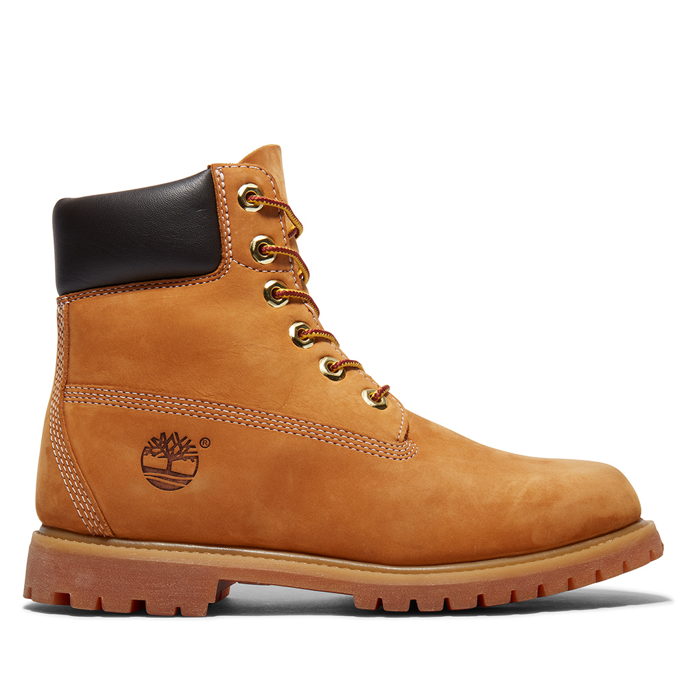 Timberland 女款小麥黃磨砂革防水6吋低跟靴|A25BS231 歷史價格詳細信息
