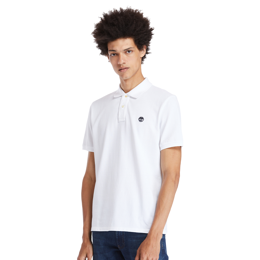 Timberland 男款白色線形LOGO迷彩印花短袖T恤|A2593100 歷史價格詳細信息