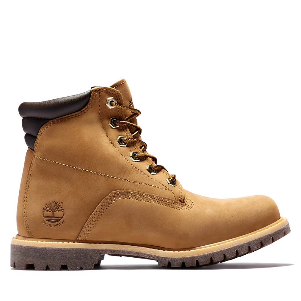 Timberland 女款小麥色Linden Woods磨砂革6吋防水靴|A161G231 歷史價格詳細信息
