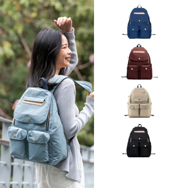 satana Soldier 多功能拉鍊後背包-紅色 歷史價格詳細信息