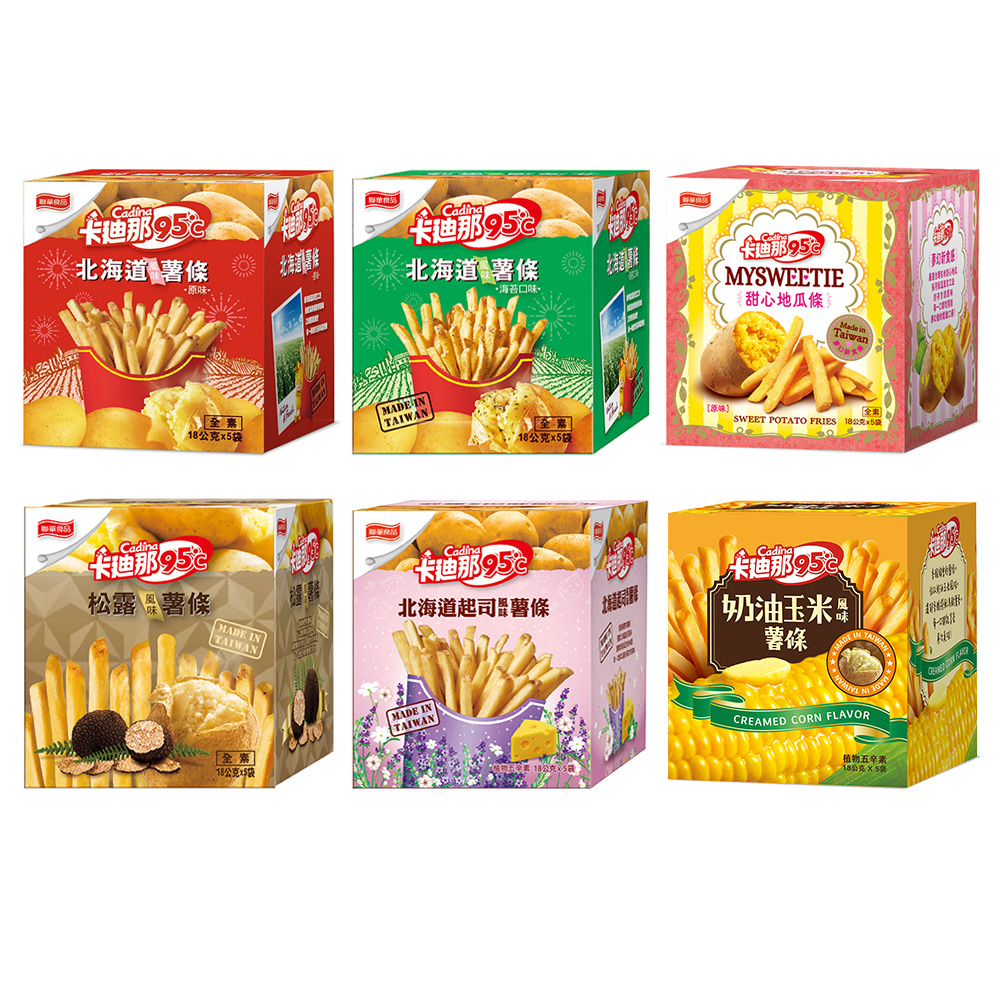 【卡迪那】95℃薯條5盒組-甜心地瓜條原味(18Gx25包) 歷史價格詳細信息