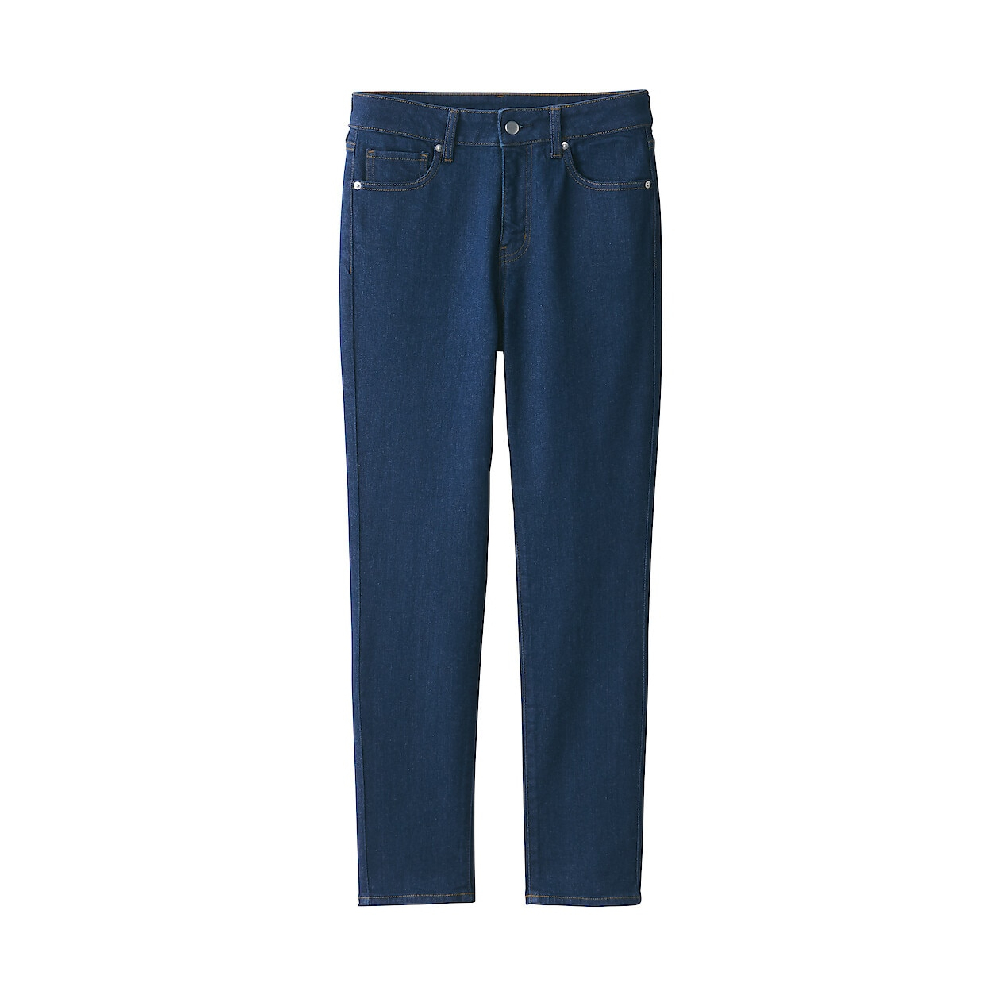 女有機棉混彈性丹寧合身褲【MUJI 無印良品】 歷史價格詳細信息