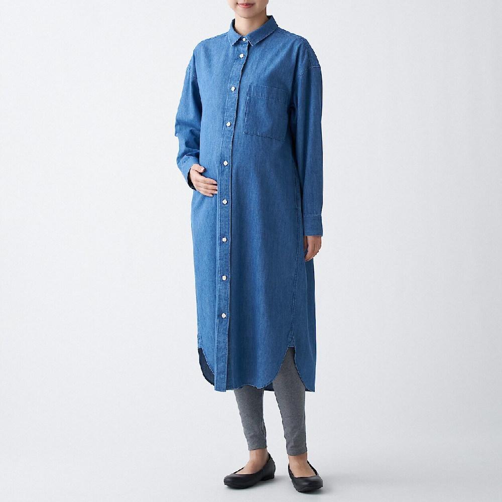 (全新)MUJI 無印良品 有機棉單寧襯衫 男.靛藍.長袖 M號 歷史價格詳細信息