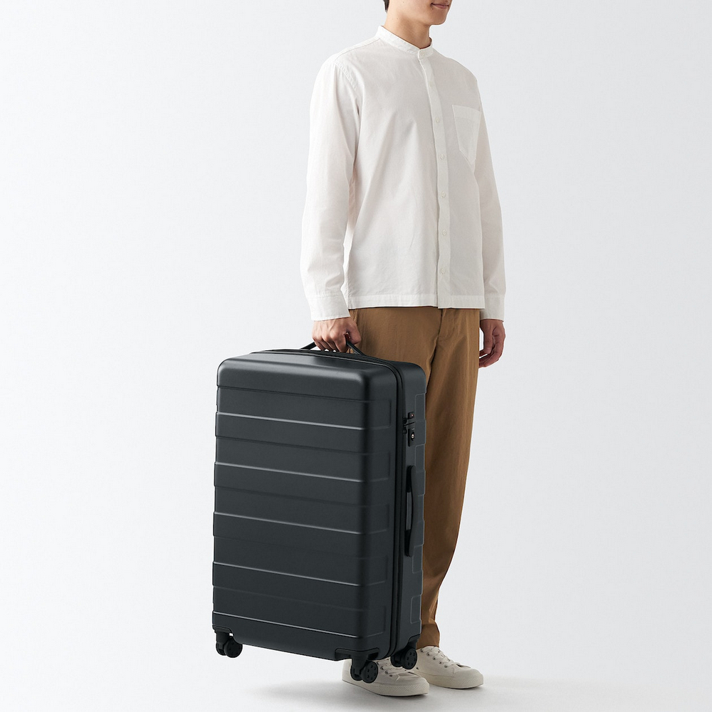 四輪硬殼止滑拉桿箱75L【MUJI 無印良品】白色 歷史價格詳細信息