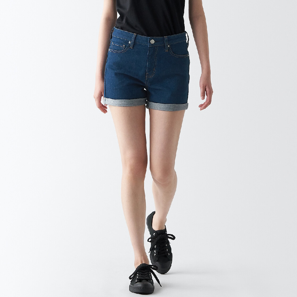 女有機棉混超彈力丹寧窄版褲【MUJI 無印良品】 歷史價格詳細信息