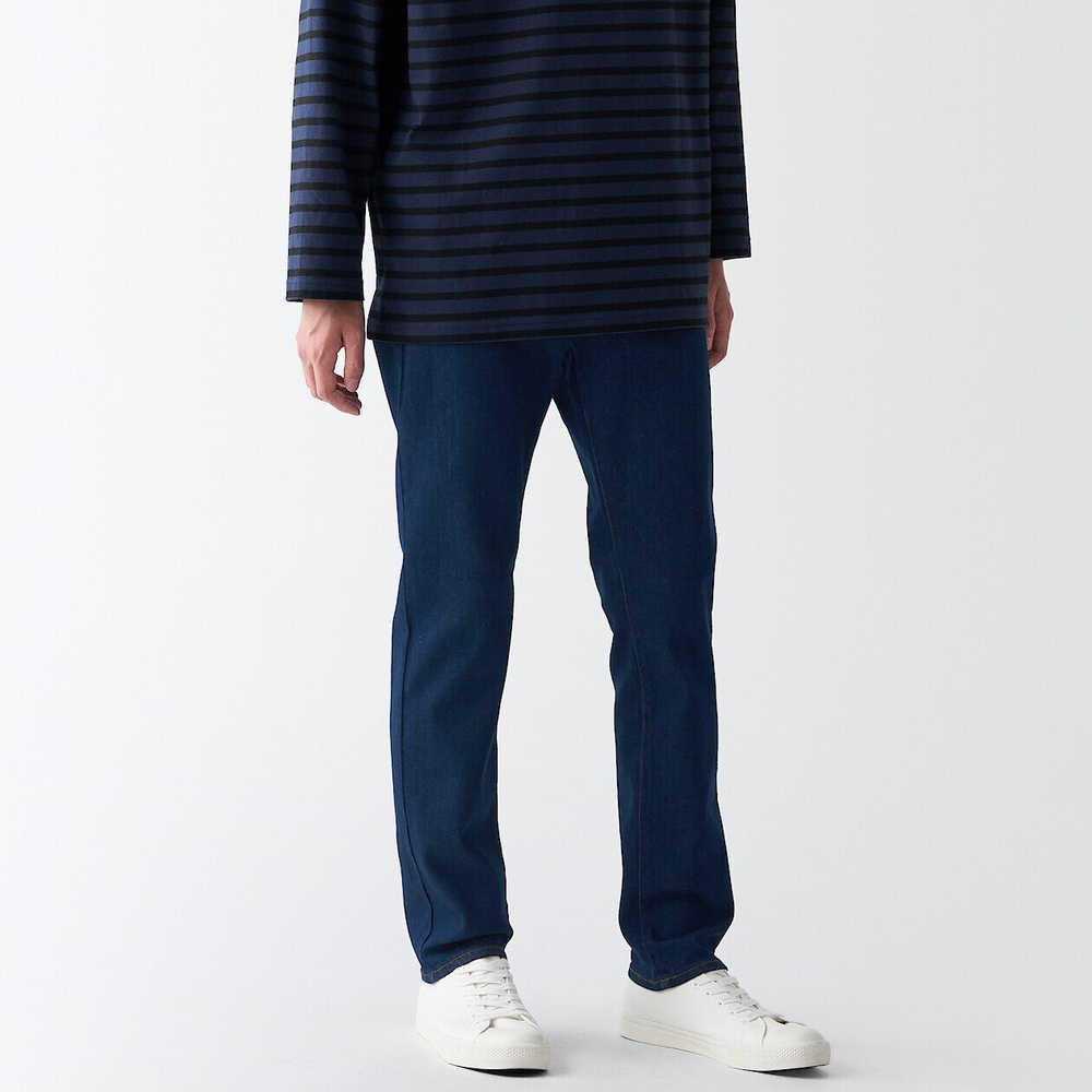 男有機棉混彈性丹寧合身褲【MUJI 無印良品】 歷史價格詳細信息