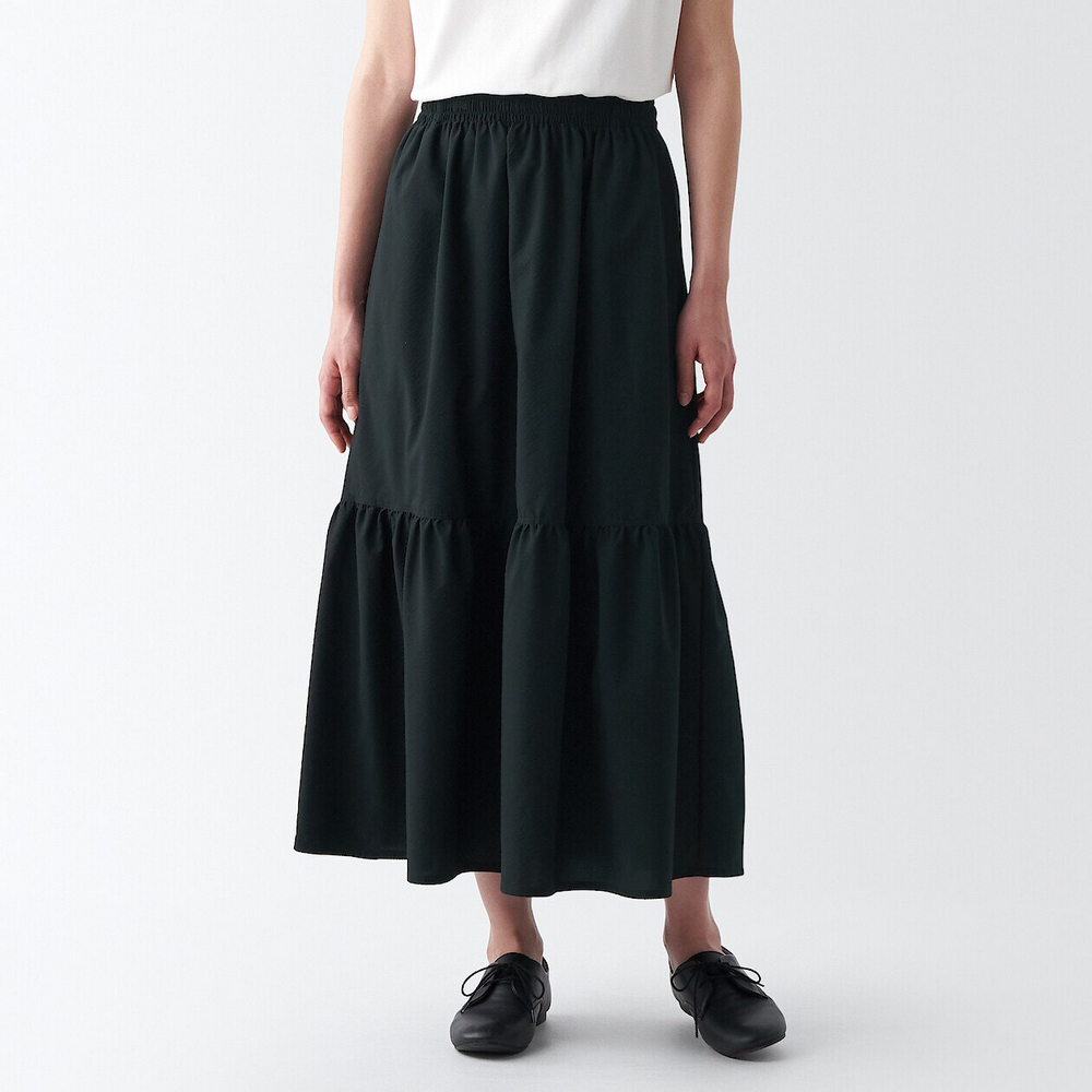 女聚酯纖維透氣彈性錐形褲【MUJI 無印良品】 歷史價格詳細信息