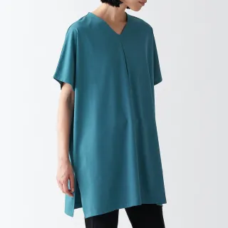 女棉混涼感V領長版衫【MUJI 無印良品】 歷史價格詳細信息