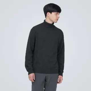 男羊毛可水洗中密織V領開襟衫【MUJI 無印良品】 歷史價格詳細信息