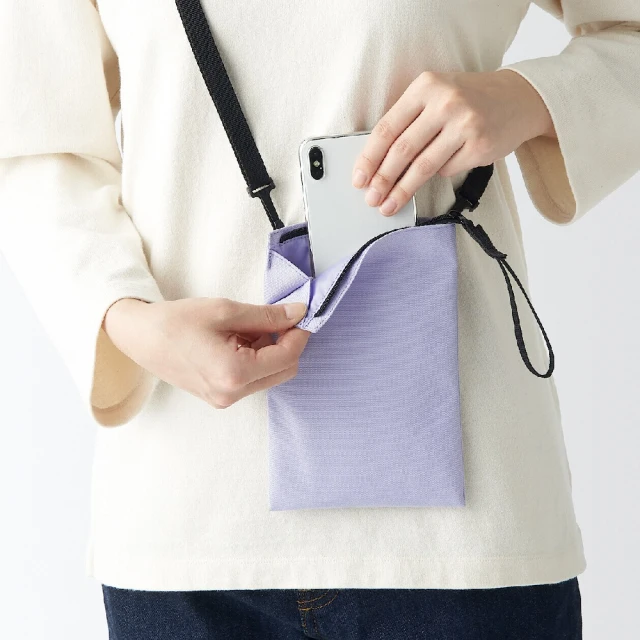 撥水加工聚酯纖維迷你隨身側包【MUJI 無印良品】 歷史價格詳細信息