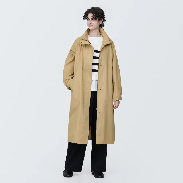 【MUJI 無印良品】女棉混撥水加工立領大衣(共3色) 價格比較,價格查詢,歷史價格詳細信息
