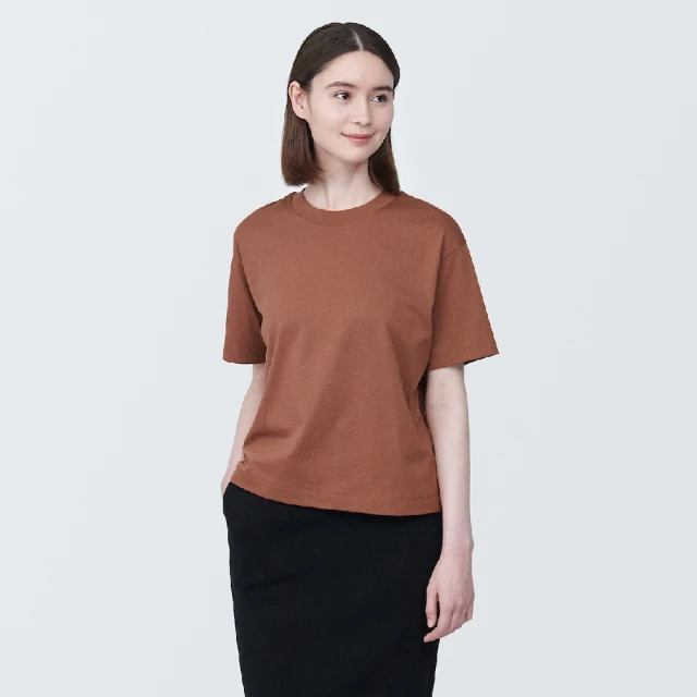 【MUJI 無印良品】女棉混天竺圓領長袖T恤(共6色) 歷史價格詳細信息