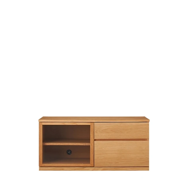 【MUJI 無印良品】橡木影音櫃/寬90CM(大型家具配送) 歷史價格詳細信息