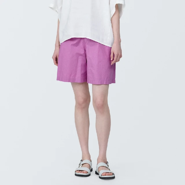 【MUJI 無印良品】女有機棉水洗平織布短褲(共6色) 歷史價格詳細信息