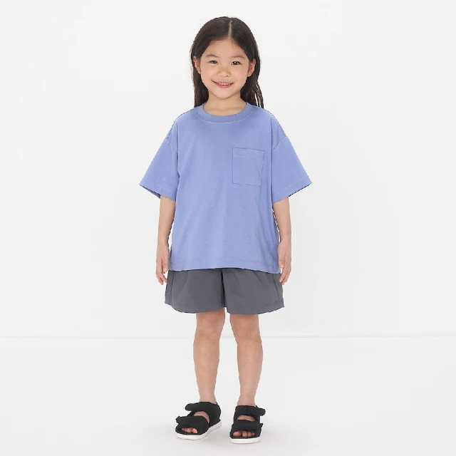 兒童棉混聚酯纖維圓領短袖T恤【MUJI 無印良品】 歷史價格詳細信息