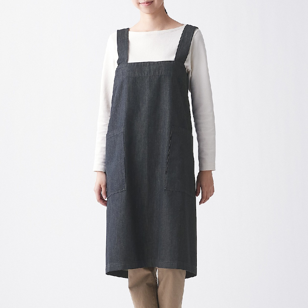 【MUJI 無印良品】棉丹寧聚氨酯獨立筒沙發凳套/深藍(大型家具配送) 歷史價格詳細信息