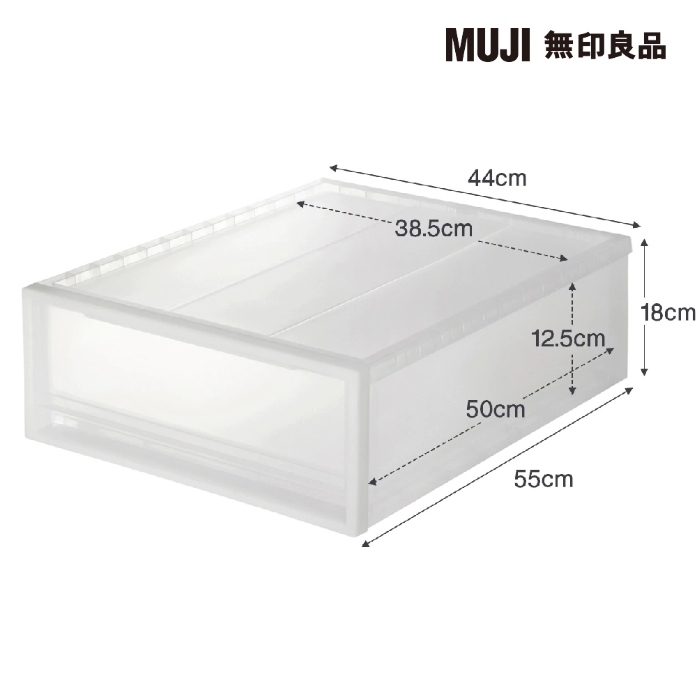 【MUJI 無印良品】PP櫥箱4件組(深/2入+大/2入) 歷史價格詳細信息