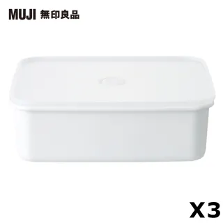 【MUJI 無印良品】密閉式琺瑯保存容器_深型/大(約寬19×深23.5×高7.5cm)3入組 歷史價格詳細信息