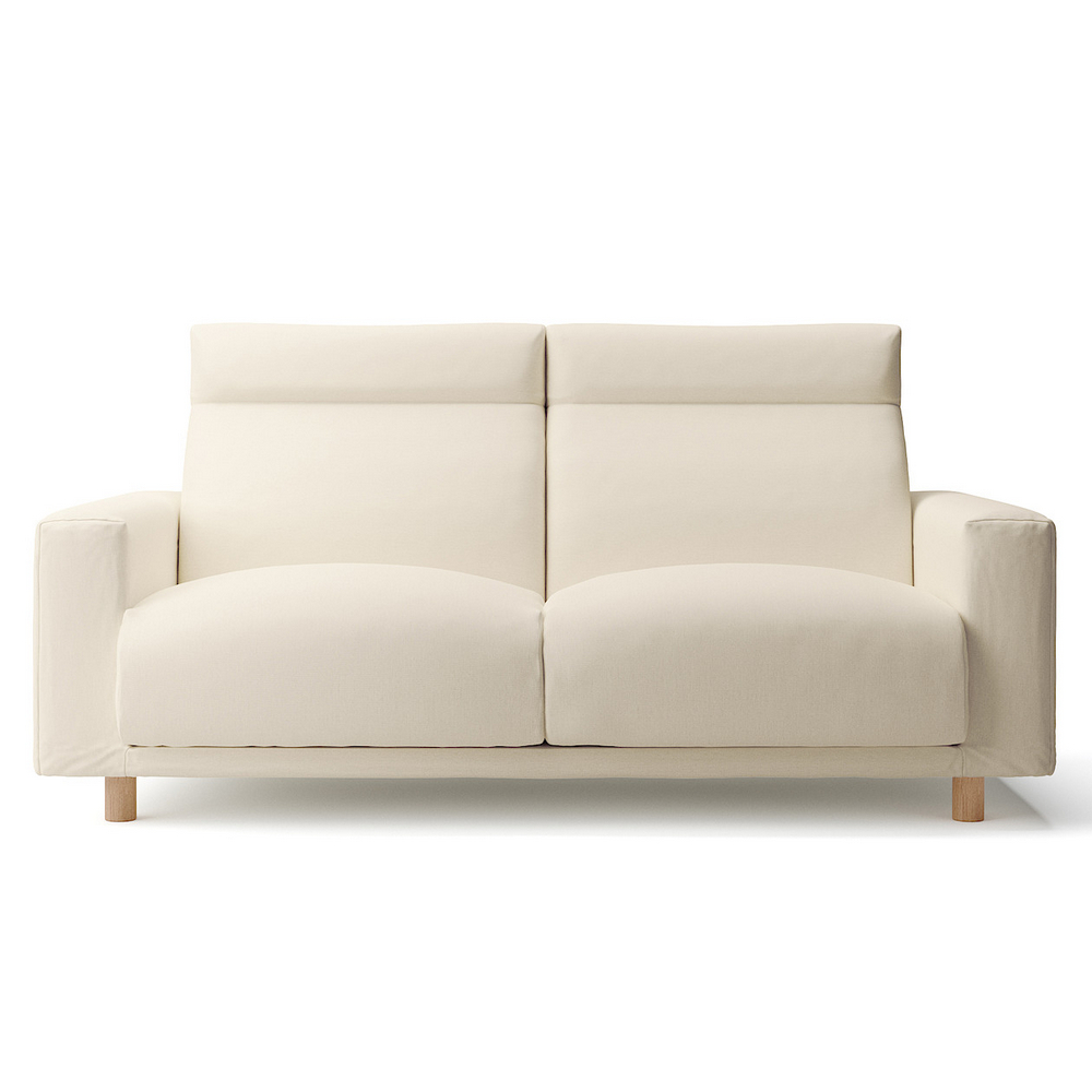 【MUJI 無印良品】棉麻網織羽毛獨立筒沙發套/米色/3人/躺椅型/右(大型家具配送) 歷史價格詳細信息