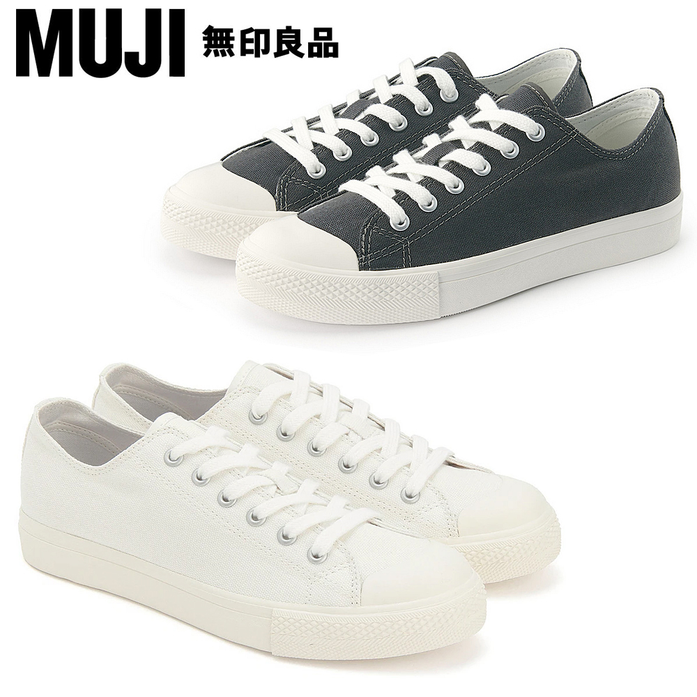 撥水加工有機棉舒適休閒鞋柔白【MUJI 無印良品】 歷史價格詳細信息
