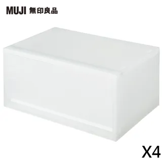 【MUJI 無印良品】PP資料盒/橫式/薄型/2個/白灰 歷史價格詳細信息