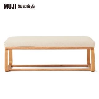 【MUJI 無印良品】LD兩用長凳(棉鬆絨/淺灰/大型家具配送) 歷史價格詳細信息