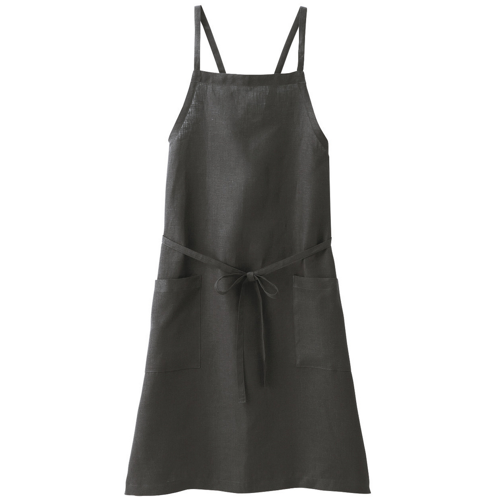 【MUJI 無印良品】麻平織 交叉肩掛式圍裙 米色 歷史價格詳細信息