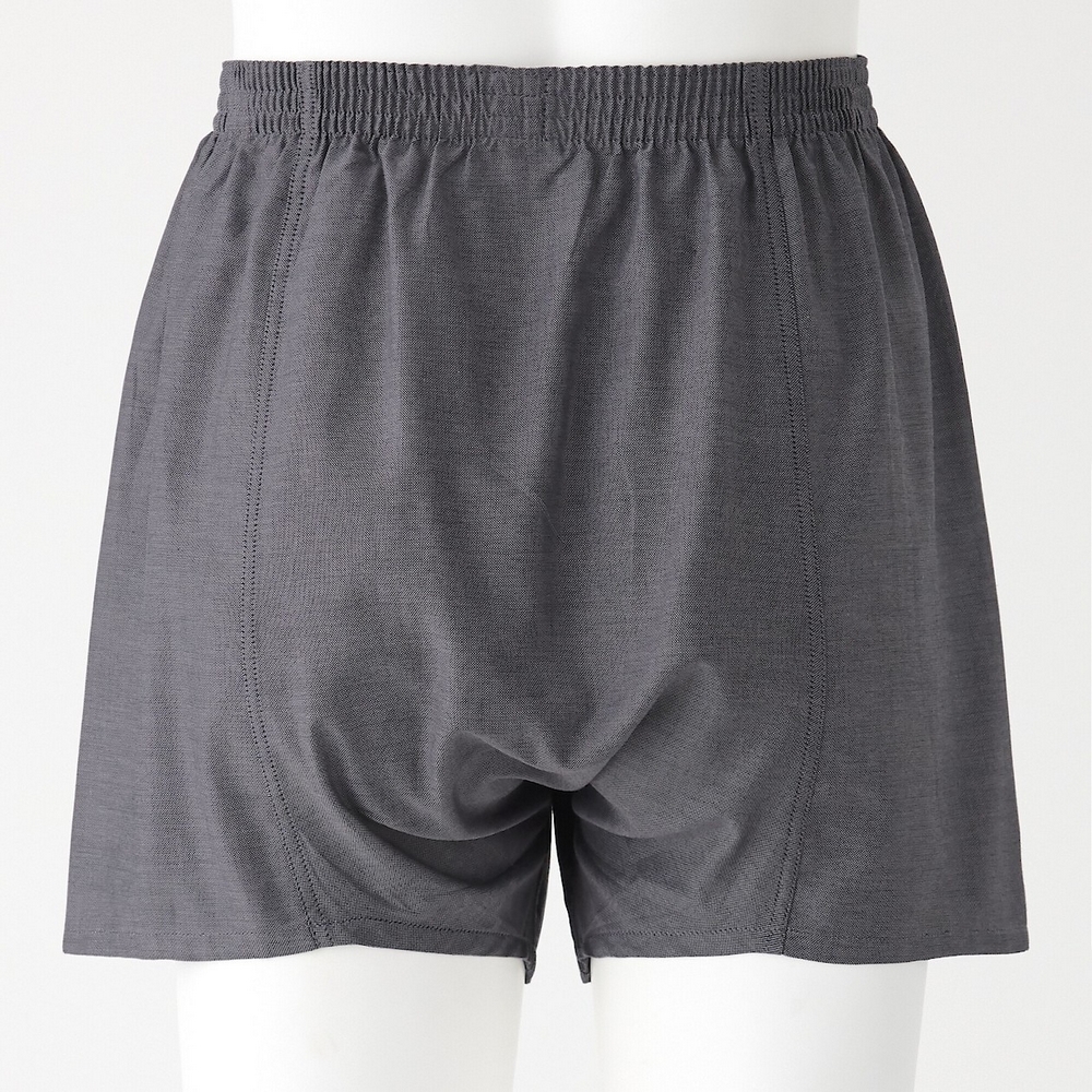 【MUJI 無印良品】男有機棉牛津布前開平口褲(深藍格紋) 歷史價格詳細信息