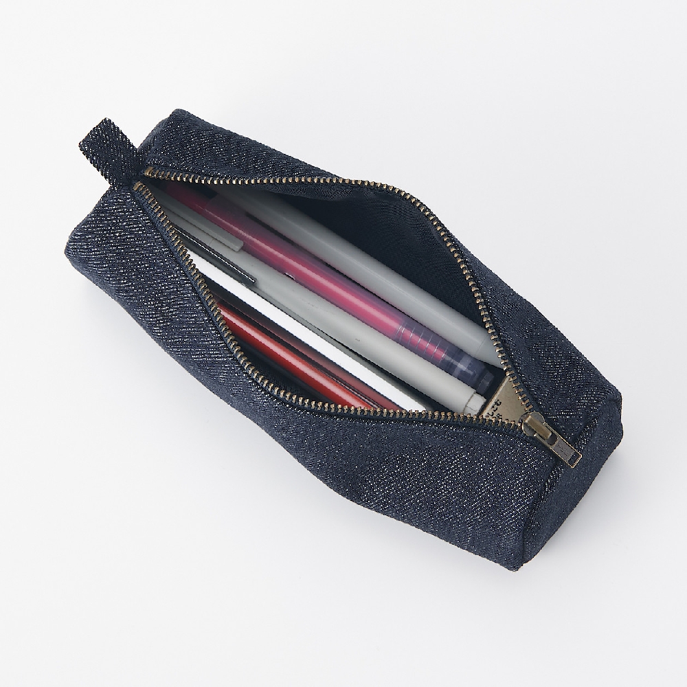 【MUJI 無印良品】丹寧筆袋/帶有寬幅 歷史價格詳細信息
