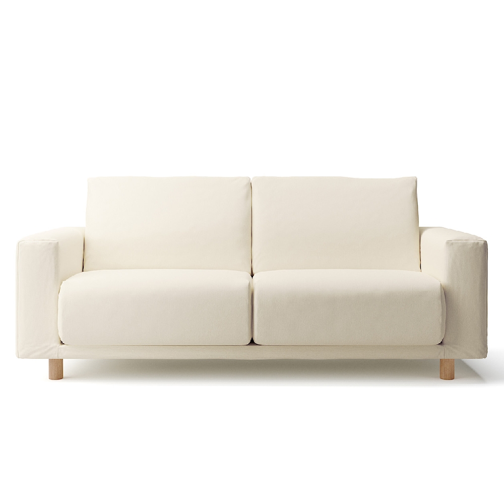 【MUJI 無印良品】水洗棉帆布聚氨酯獨立筒沙發凳套/灰色(大型家具配送) 歷史價格詳細信息